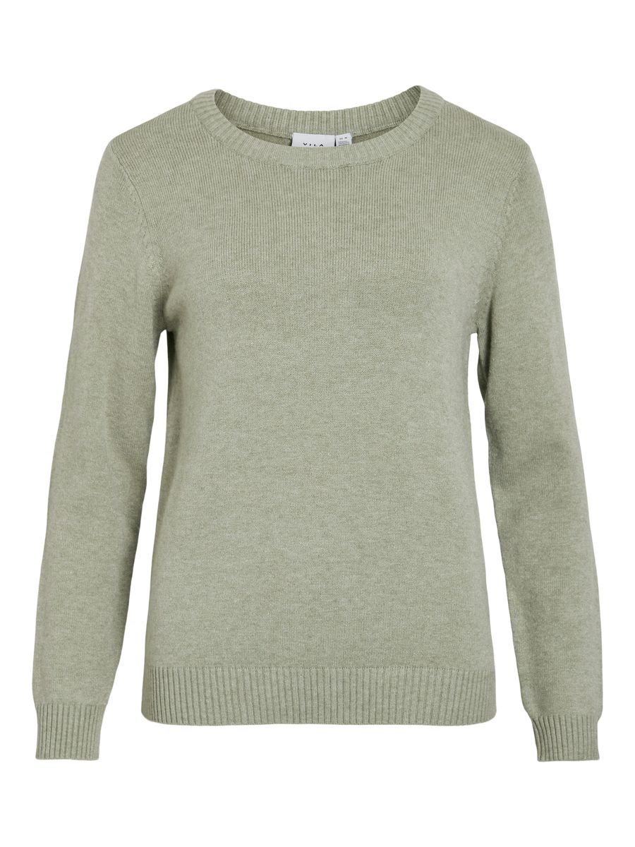 VIRIL O-NECK L/S  KNIT TOP - NOOS