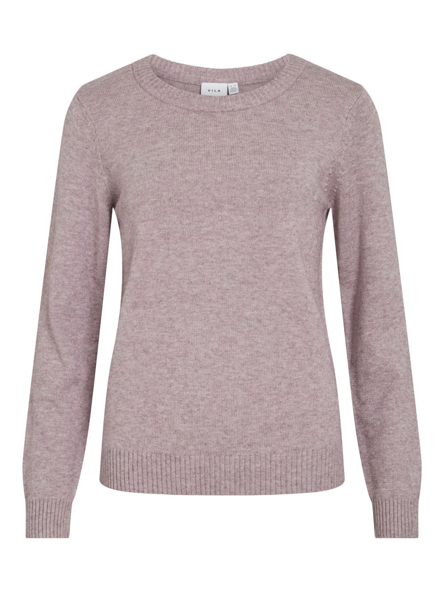 VIRIL O-NECK L/S  KNIT TOP - NOOS
