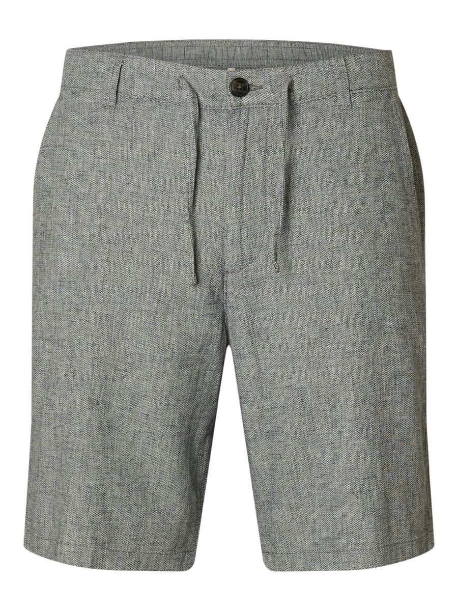 SLHREGULAR-BRODY LINEN BLD SHORTS N