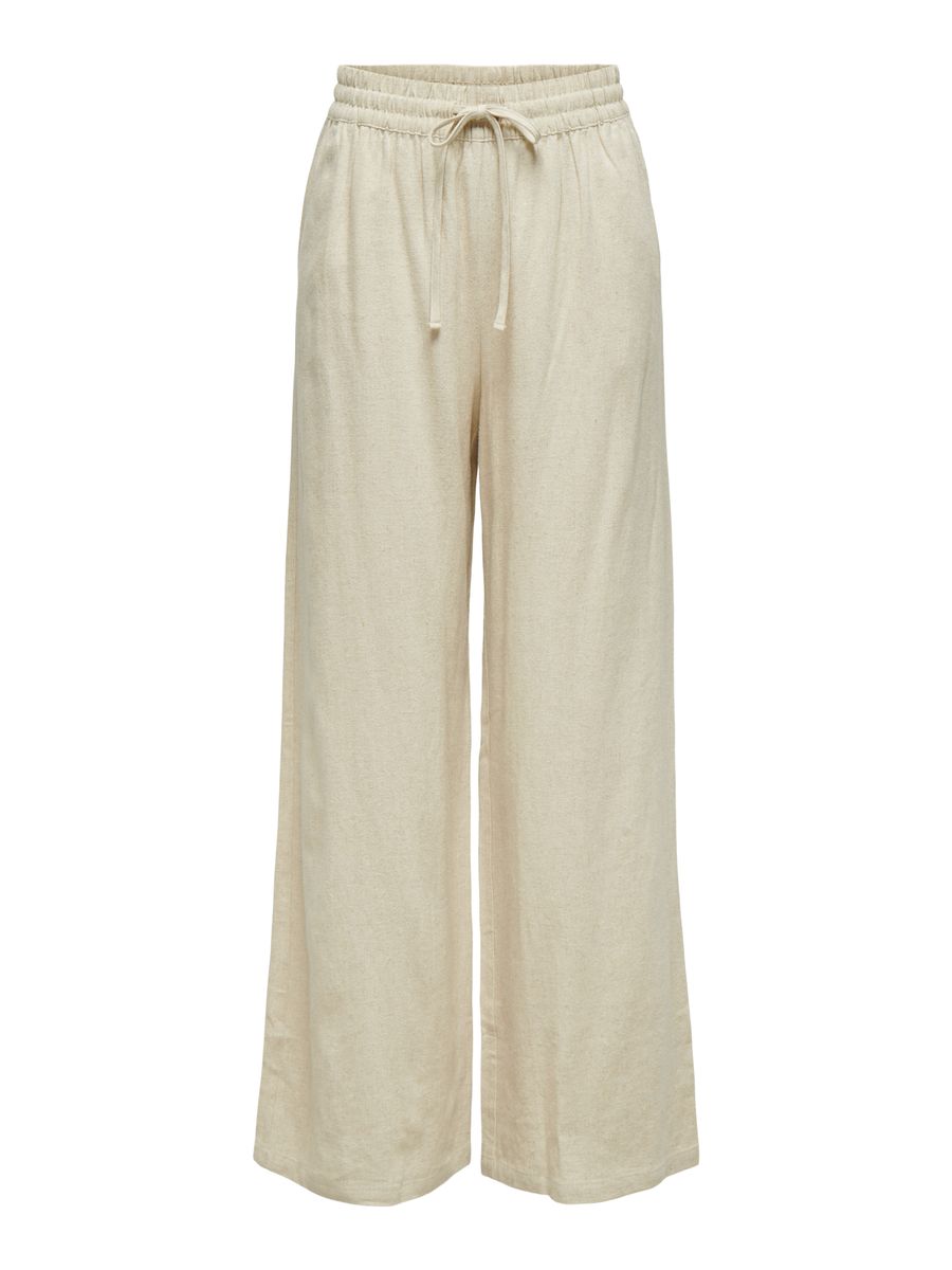 JDYSAY HW LINEN WIDE PANT WVN NOOS
