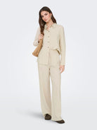 JDYSAY HW LINEN WIDE PANT WVN NOOS