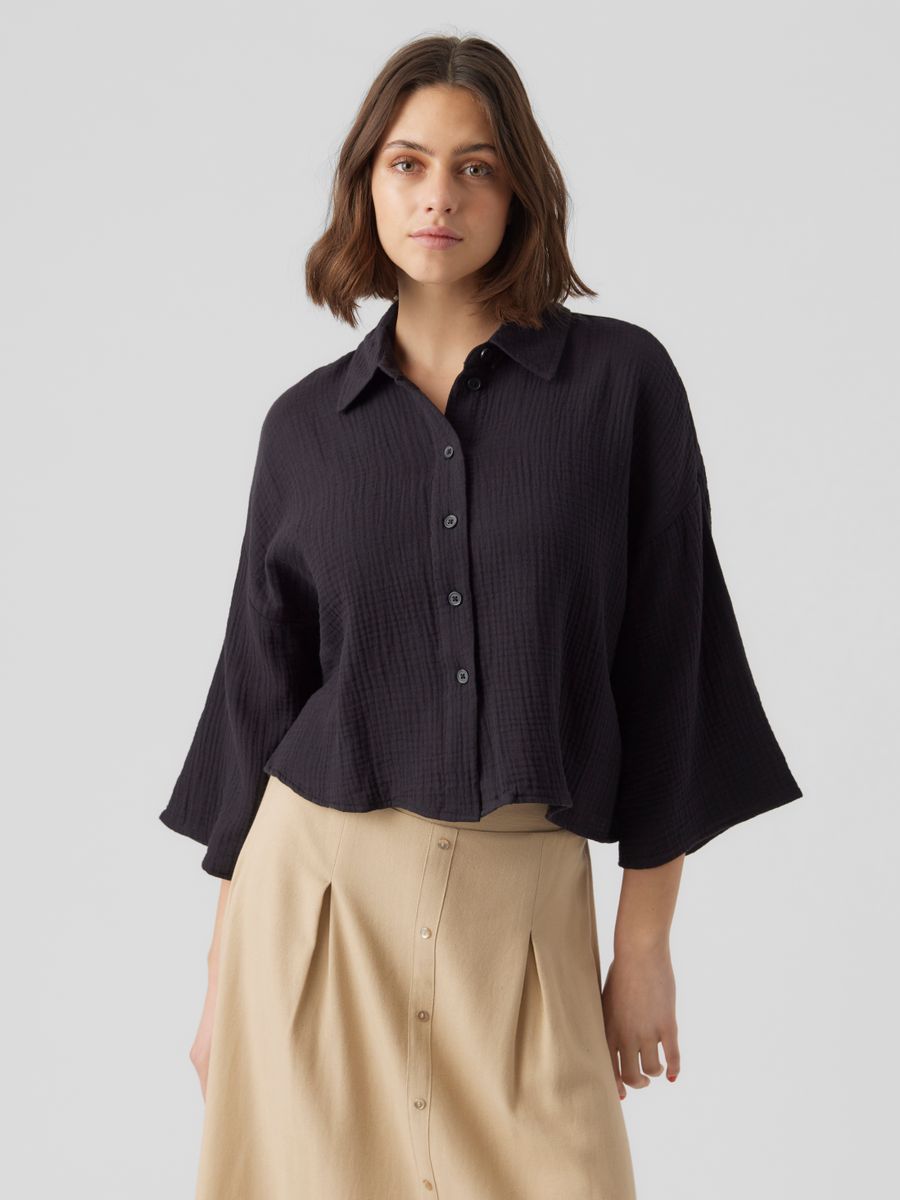 VMNATALI CROP SHIRT WVN NOOS