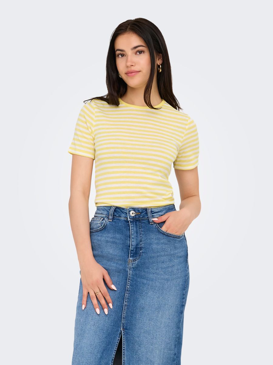 ONLELLI S/S RIB TOP JRS