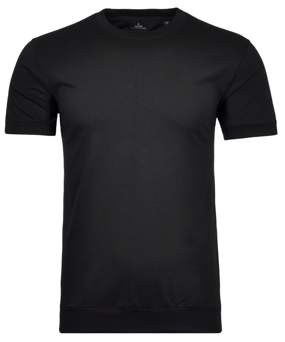 T-Shirt round neck waist rib