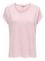 ONLMOSTER STRIPE S/S O-NECK TOP JRS