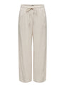ONLSIESTA MW PULL-UP LINEN BL PNT N