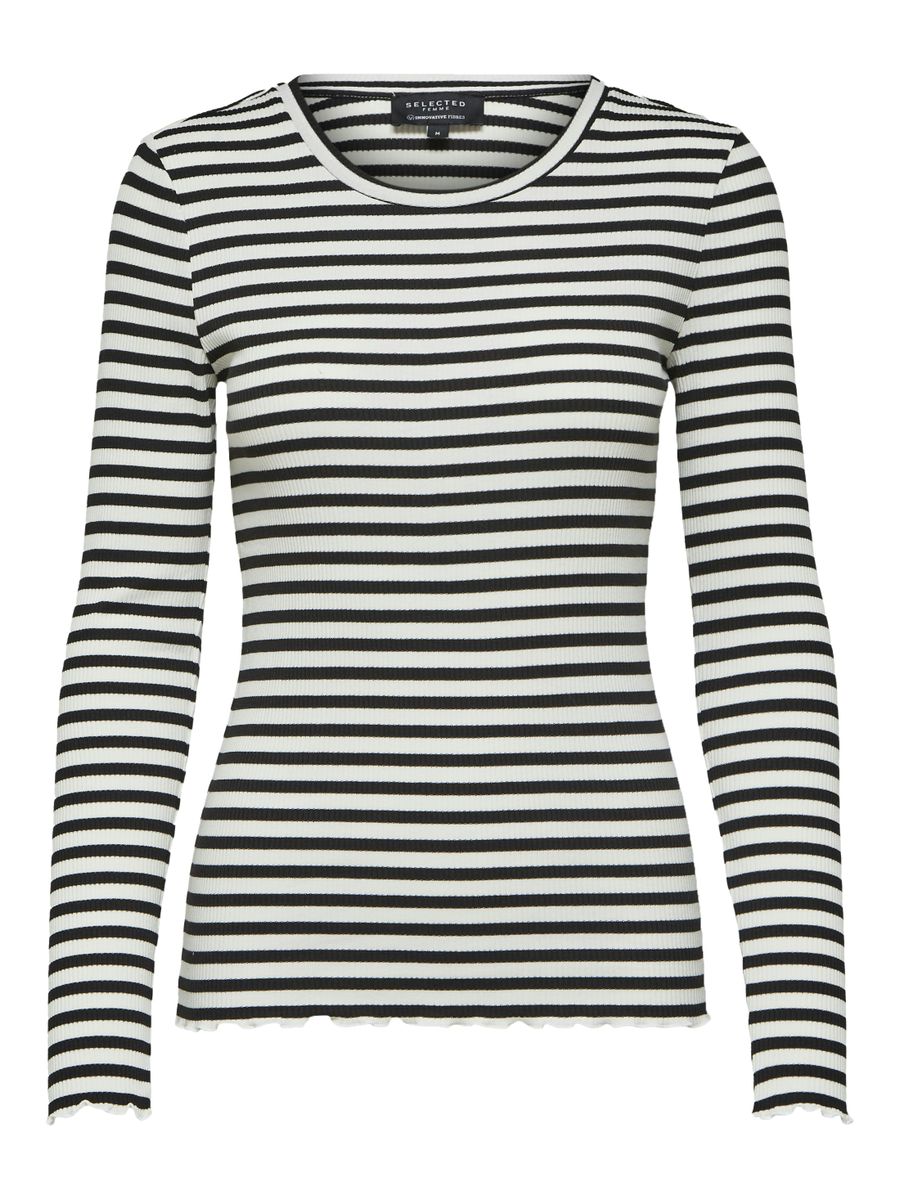 SLWANNA LS CREW NECK TEE STR NOOS