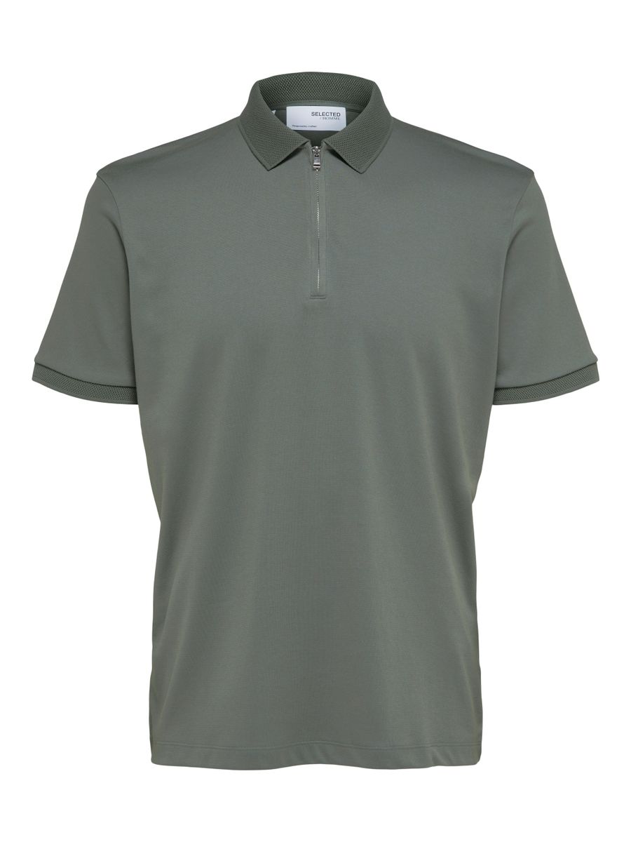SLHFAVE ZIP SS POLO NOOS