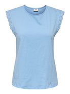 JDYSALVA LIFE S/L CROCHET TOP JRS NOOS