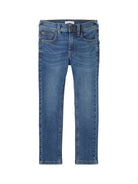 matt denim pants