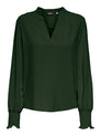 ONLMETTE V-NECK LS SMOCK TOP NOOS WVN