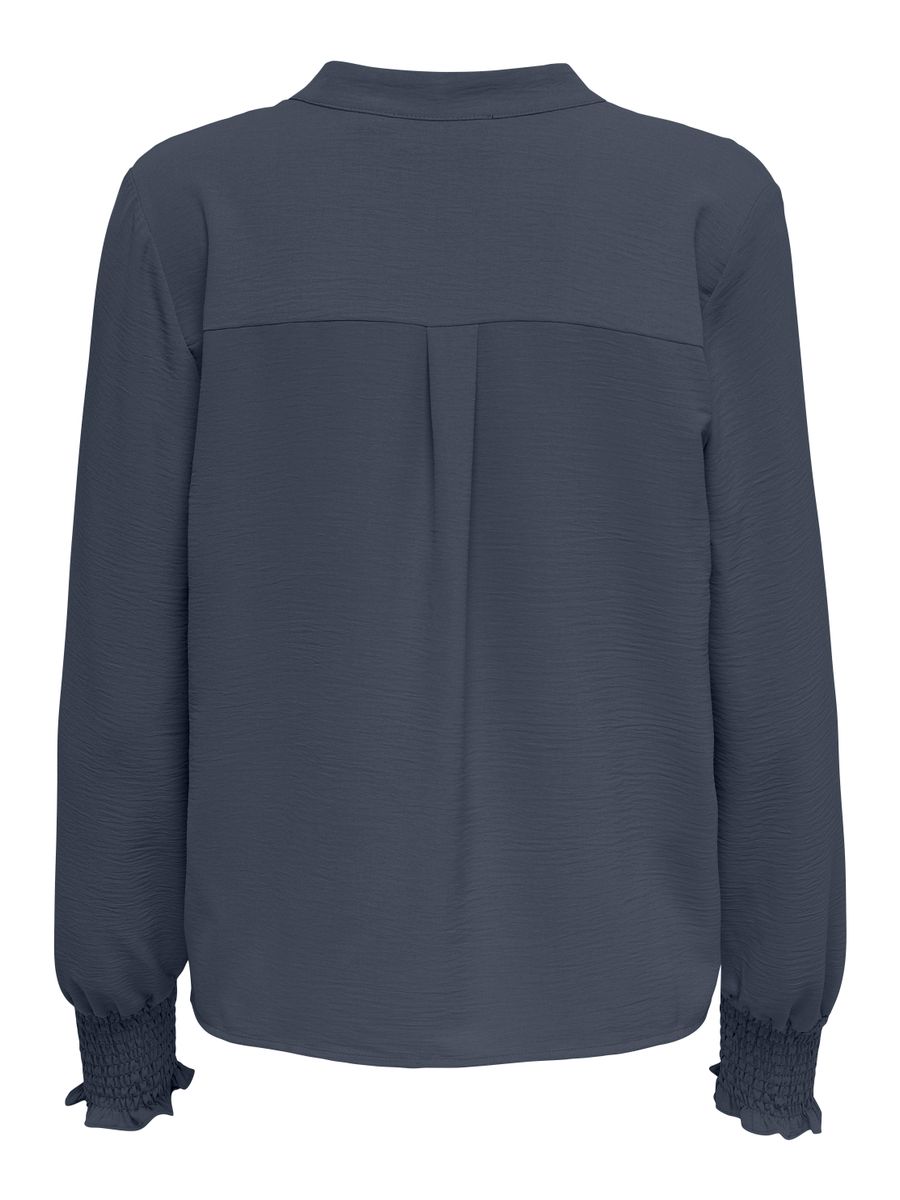 ONLMETTE V-NECK LS SMOCK TOP NOOS WVN