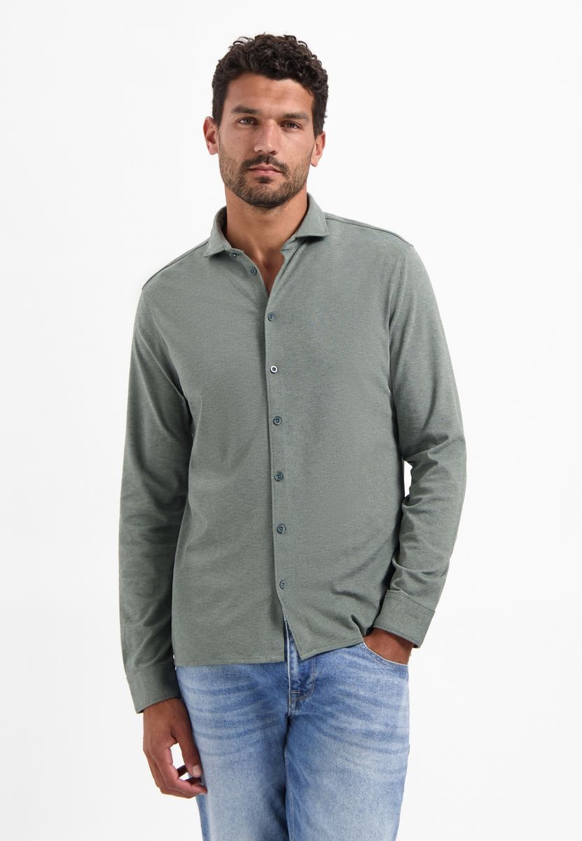Shirt Jersey Melange Stretch