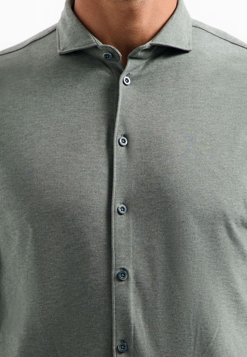 Shirt Jersey Melange Stretch