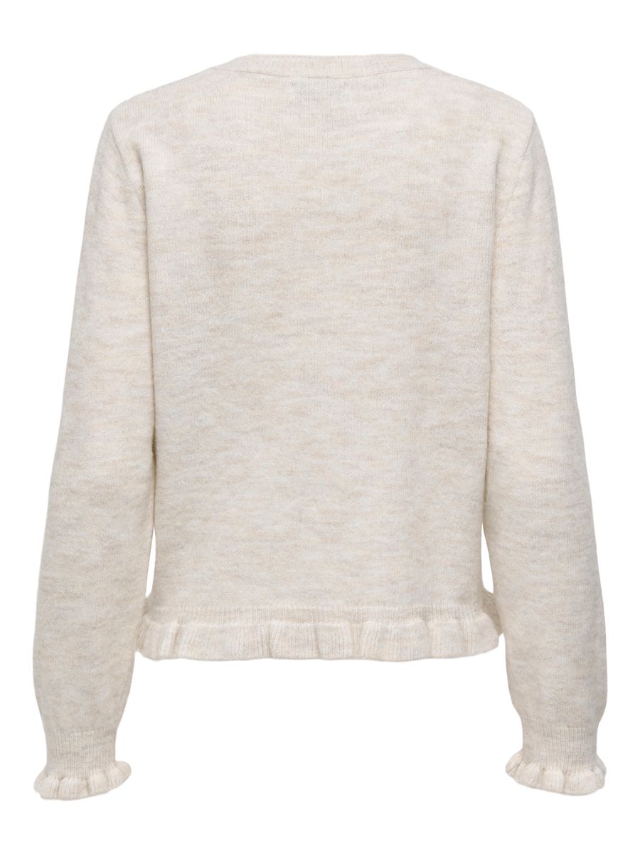 JDYLETTY L/S ON FRILL CARDIGAN KNT