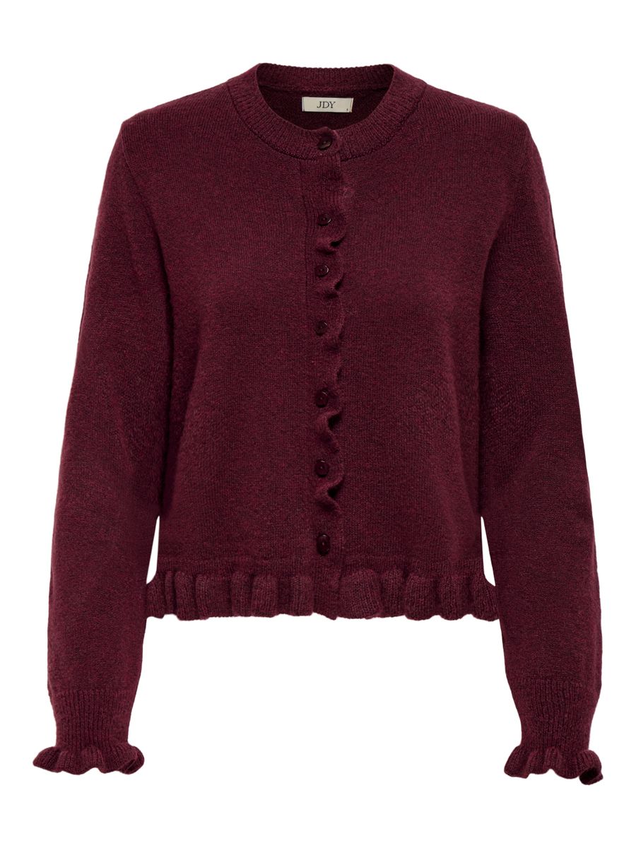 JDYLETTY L/S ON FRILL CARDIGAN KNT NOOS