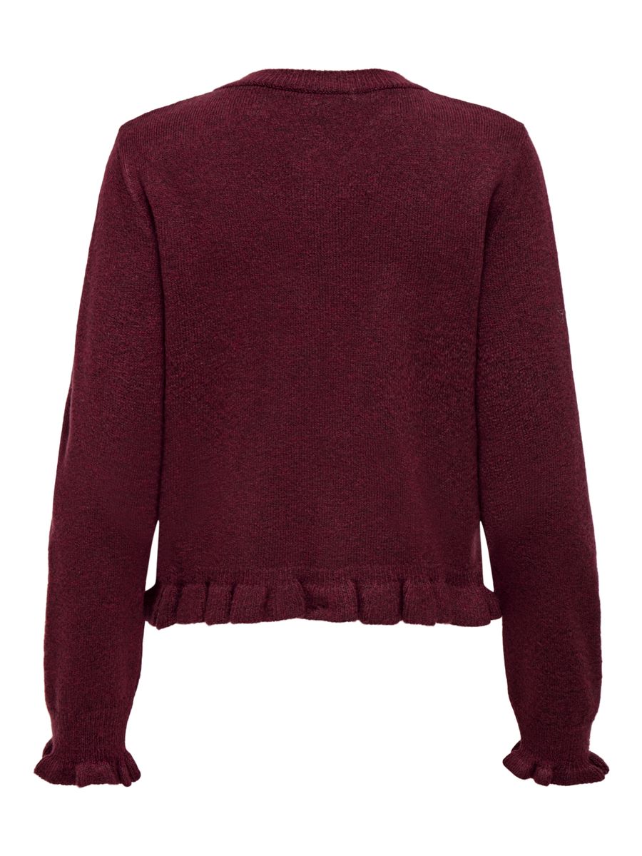 JDYLETTY L/S ON FRILL CARDIGAN KNT