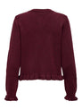 JDYLETTY L/S ON FRILL CARDIGAN KNT