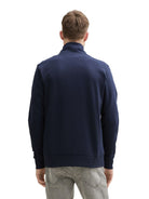 printed stand-up sweat jacket