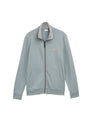 printed stand-up sweat jacket