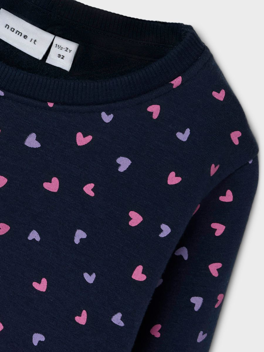 NMFDAVINA LS SWEAT FLEECE BRU NOOS
