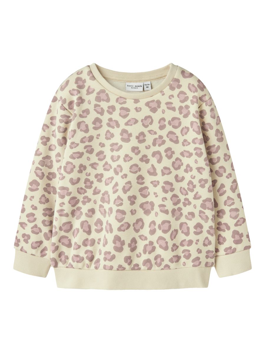 NMFDAVINA LS SWEAT FLEECE BRU NOOS