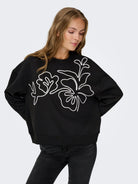 JDYCANOA L/S EMB SWEAT JRS NOOS