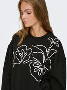 JDYCANOA L/S EMB SWEAT JRS NOOS