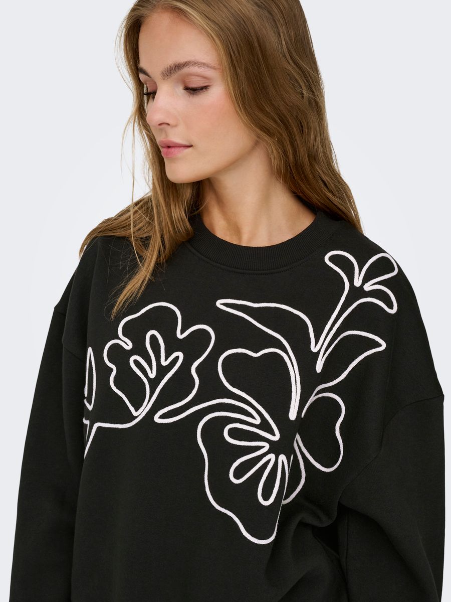JDYCANOA L/S EMB SWEAT JRS NOOS