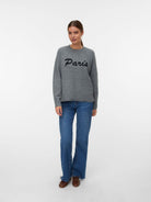 VMBOOM LS O-NECK TEXT PULLOVER NOOS