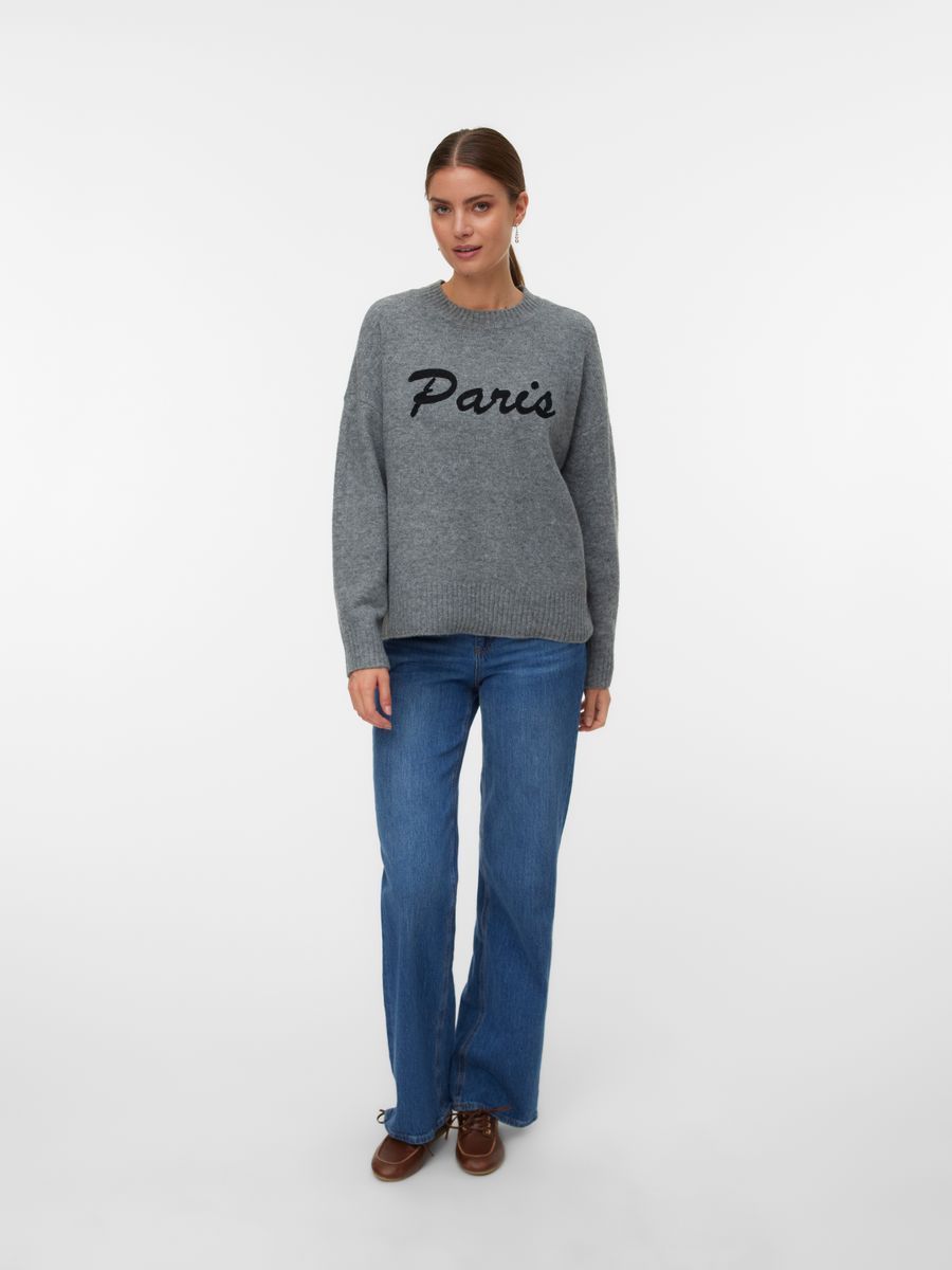VMBOOM LS O-NECK TEXT PULLOVER NOOS