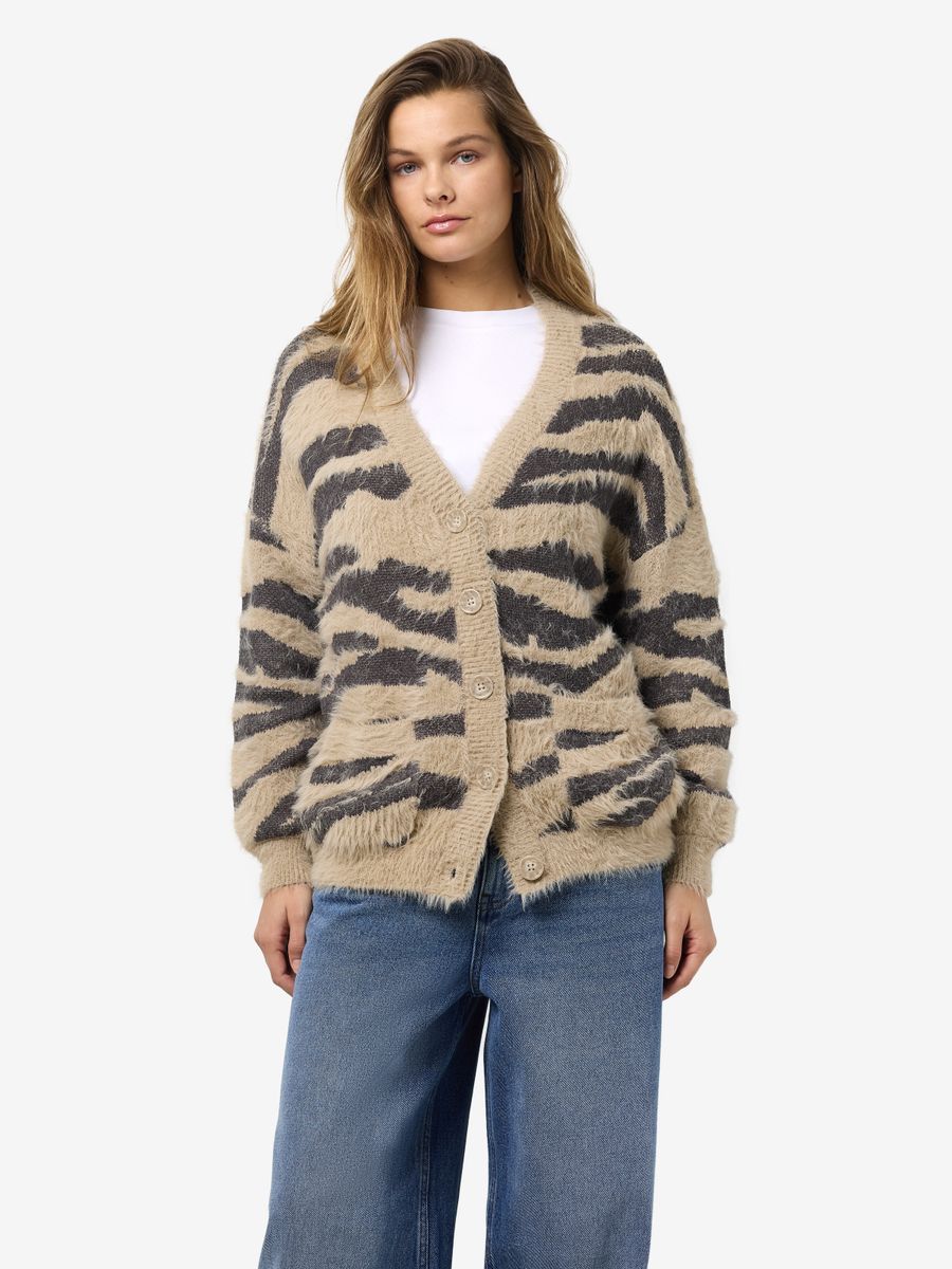 NMFLYNN L/S V-NECK KNIT CARDIGAN NO