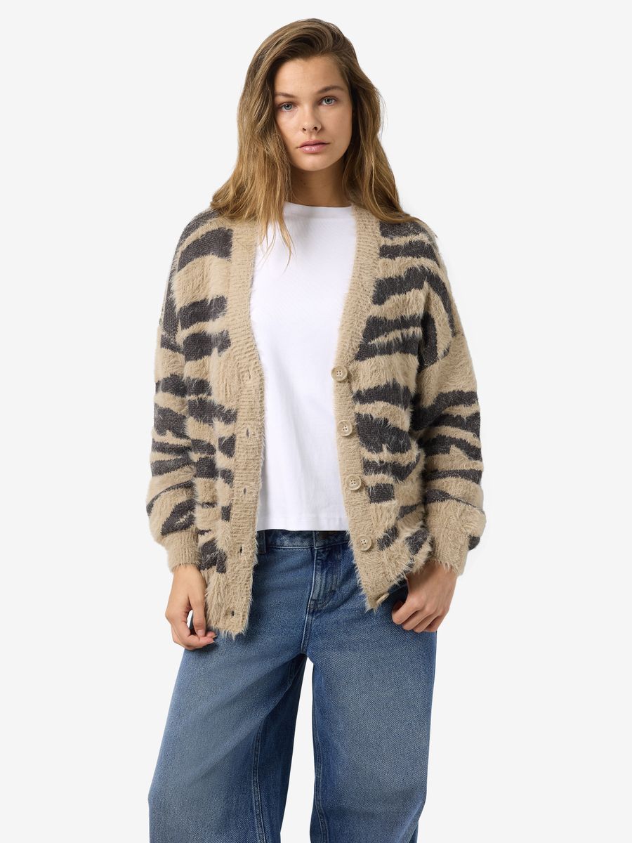 NMFLYNN L/S V-NECK KNIT CARDIGAN NO