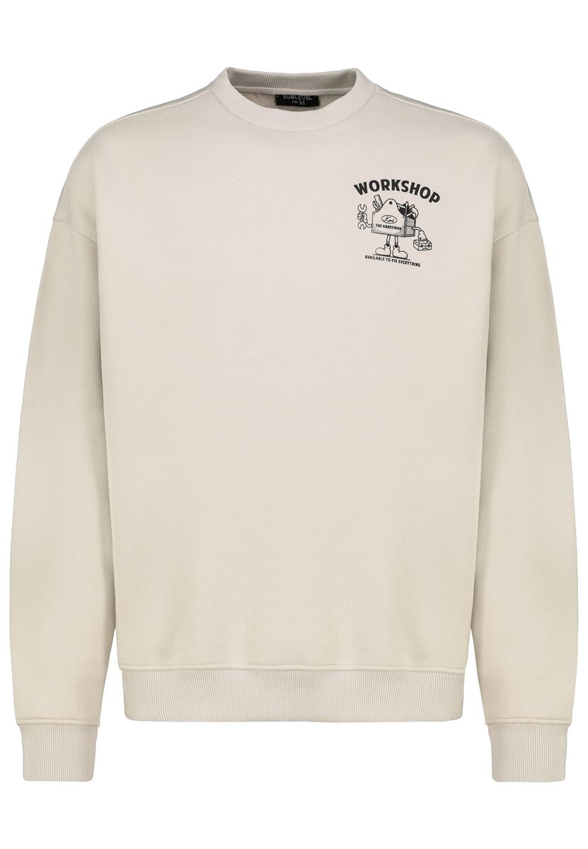 HAKA Sweat, Rundhals mit Ribblende,
