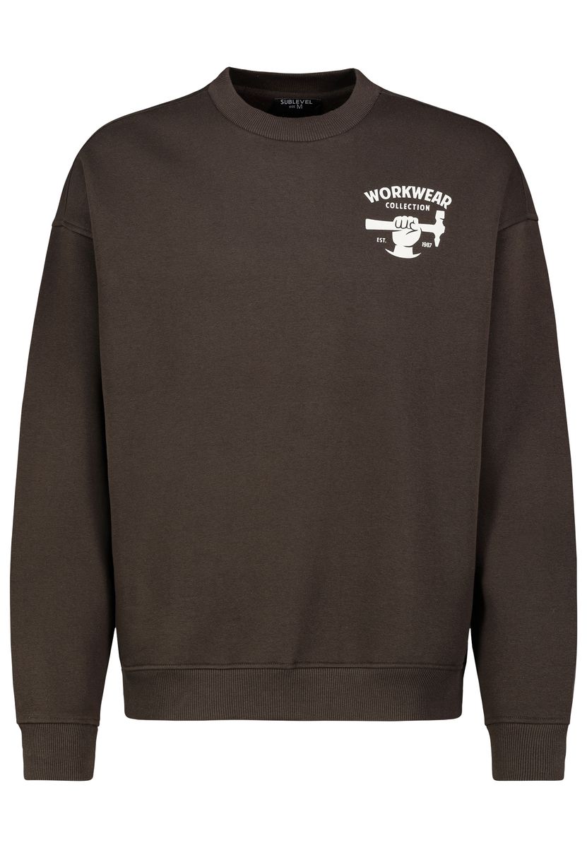 HAKA Sweat, Rundhals mit Ribblende,