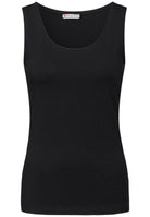 Basic Top mit Rundhals in Unifarbe