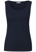 Basic Top mit Rundhals in Unifarbe
