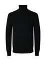 SLHDANE LS KNIT STRUCTURE ROLL NECK