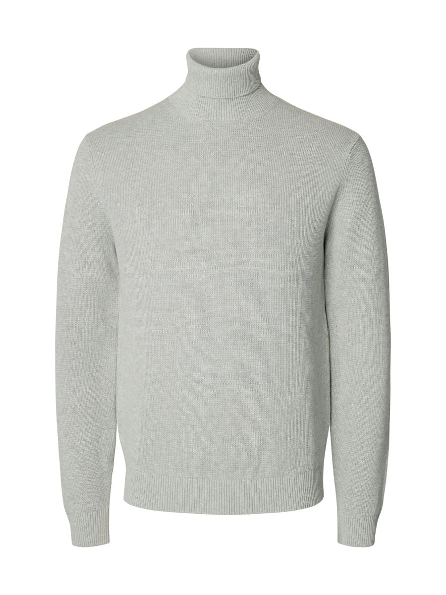 SLHDANE LS KNIT STRUCTURE ROLL NECK