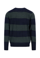 O-Neck, Stripe, Merino Cashmere