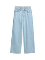 wide leg denim pants