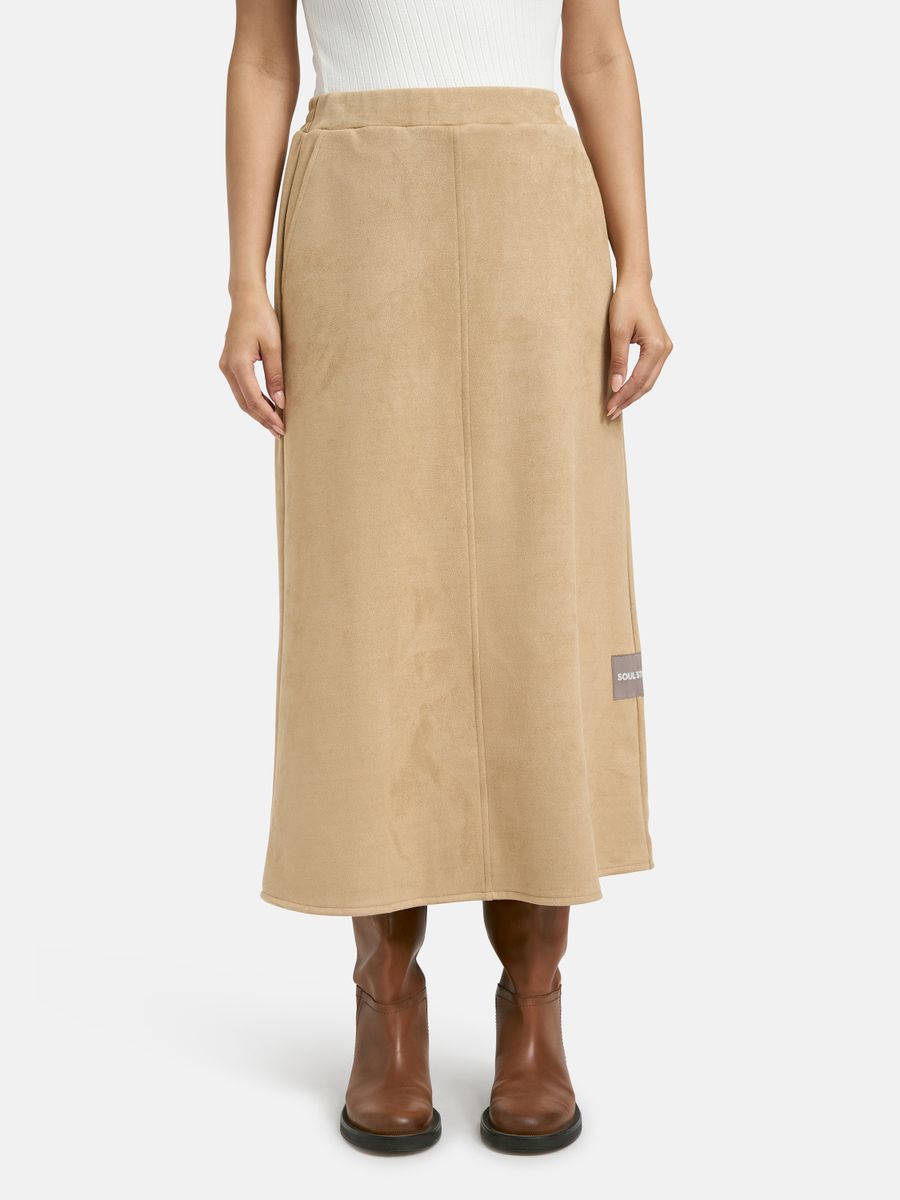 FAKE SUEDE SKIRT