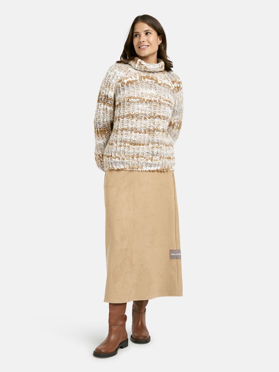FAKE SUEDE SKIRT
