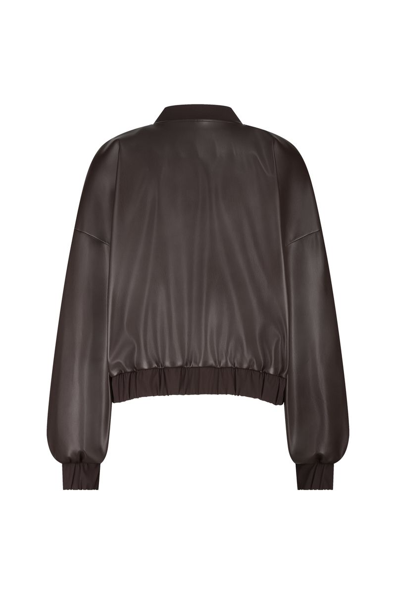 Mayte faux leather bomber
