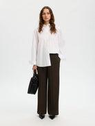 SLWEMMA-TARA MW WIDE PANT NOOS