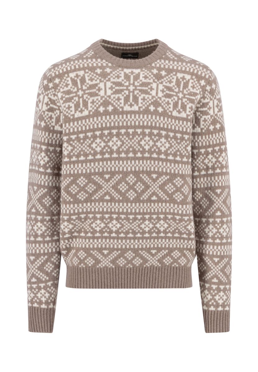 O-Neck,  Big Jacquard