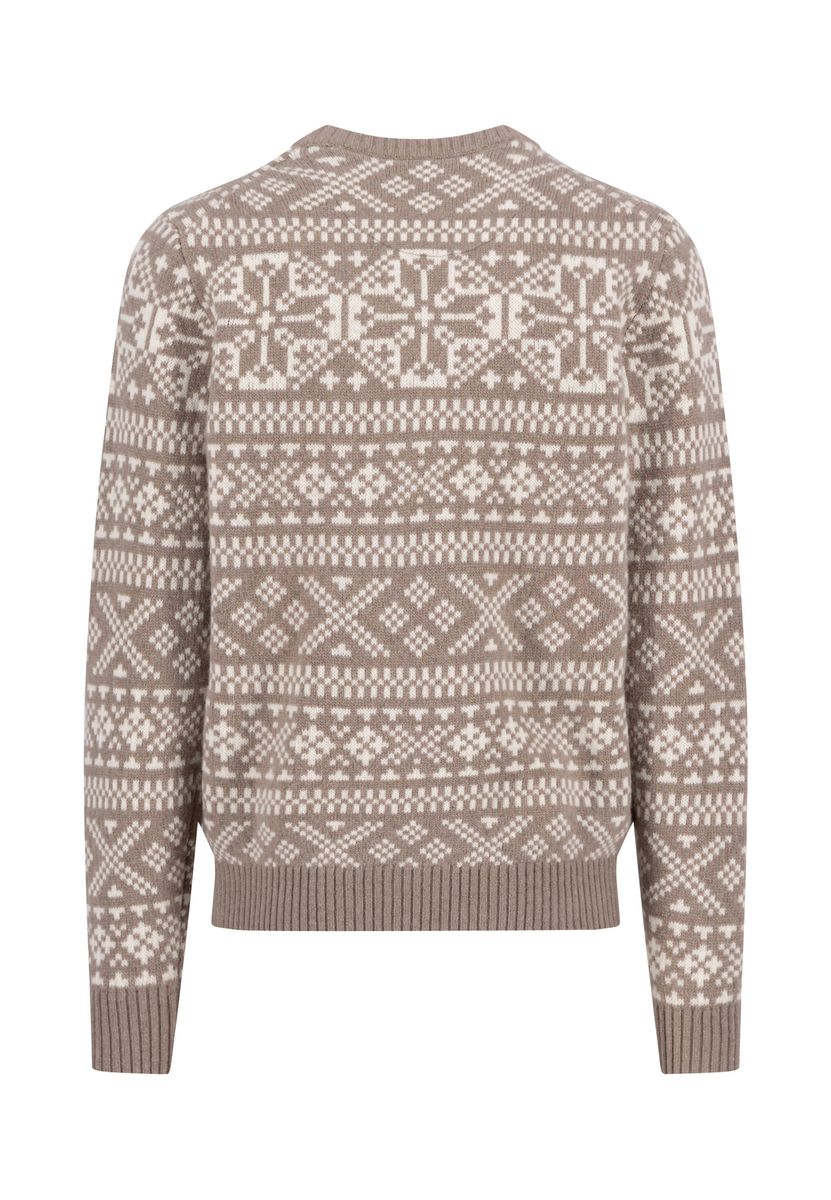 O-Neck,  Big Jacquard