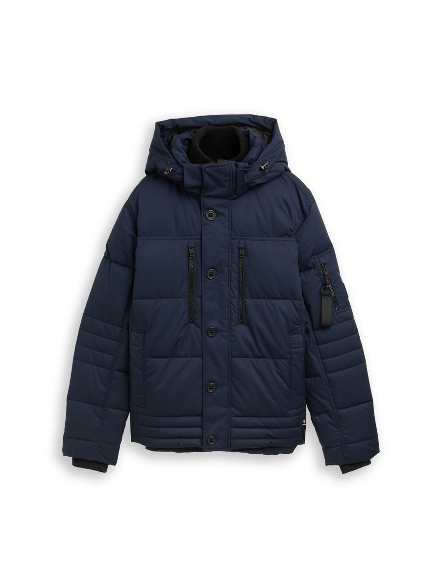 puffer jacket with hood