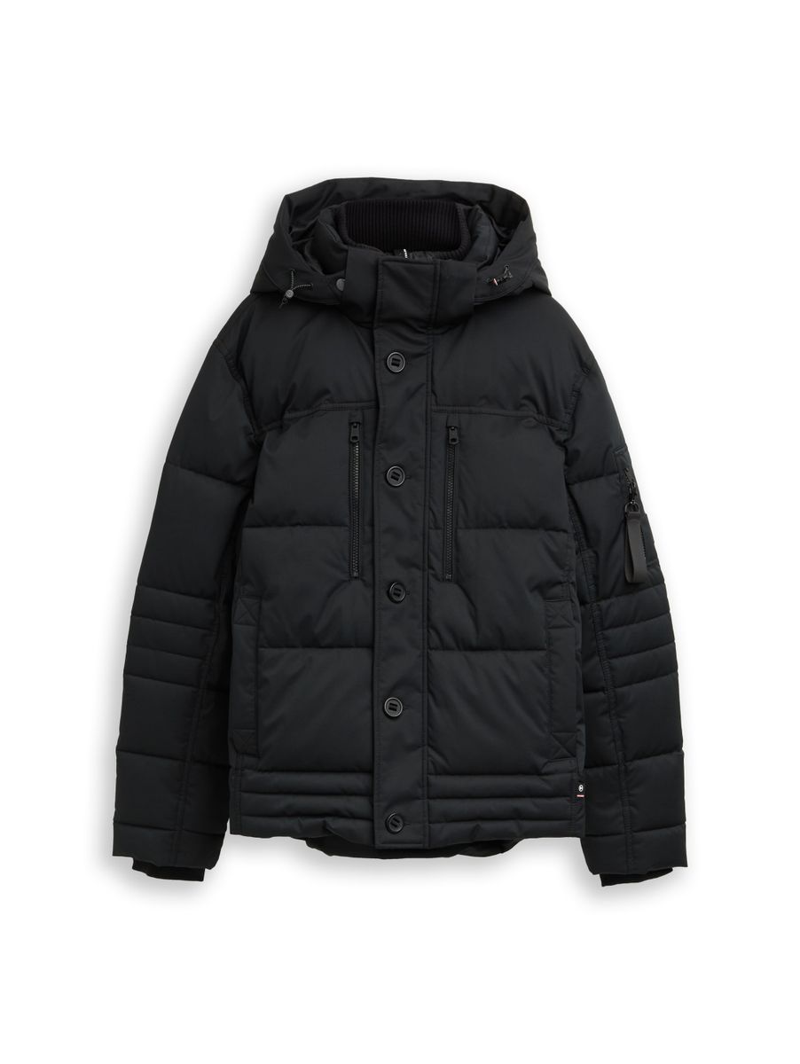 puffer jacket with hood