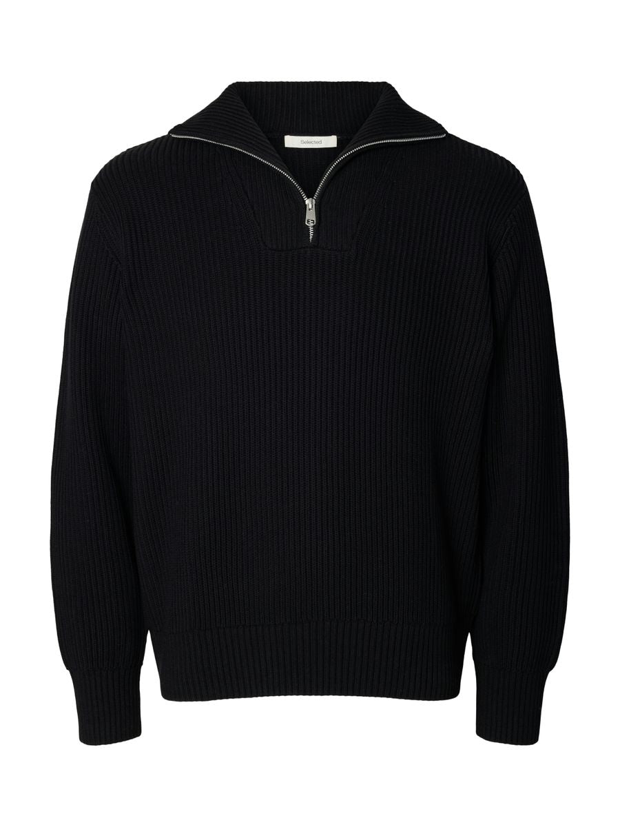 SLMDRY LS KNIT HALF ZIP NOOS